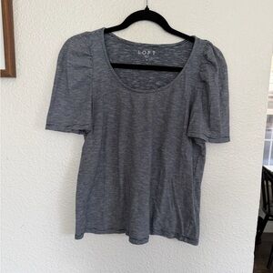 LOFT Women's Charcoal Short Sleeve Tee